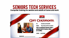 What Seniorstechservices.ca website looked like in 2020 (3 years ago)