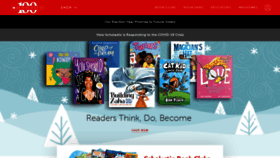 What Scholastic.com website looked like in 2020 (3 years ago)