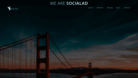 What Socialad.com.cy website looked like in 2020 (3 years ago)