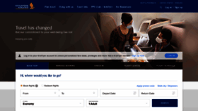 What Singaporeair.com website looked like in 2020 (3 years ago)