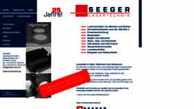 What Seeger-laser.de website looked like in 2020 (3 years ago)