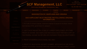 What Scfmanagement.com website looked like in 2020 (3 years ago)