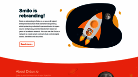 What Smilo.io website looked like in 2020 (3 years ago)