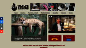 What Scwildliferescue.org website looked like in 2020 (3 years ago)