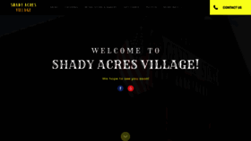 What Shadyacresvillage.com website looked like in 2020 (3 years ago)