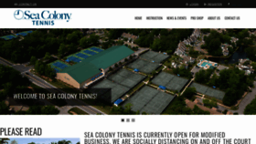 What Seacolonytennis.net website looked like in 2020 (3 years ago)
