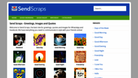 What Sendscraps.com website looked like in 2020 (3 years ago)