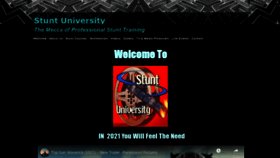 What Stuntuniversity.com website looked like in 2020 (3 years ago)