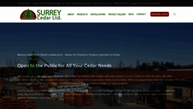 What Surreycedar.com website looked like in 2020 (3 years ago)