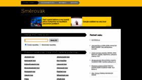 What Smerovak.cz website looked like in 2020 (3 years ago)