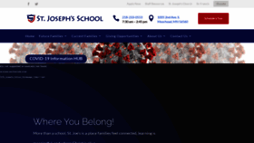 What Stjoesmhdschool.com website looked like in 2020 (3 years ago)