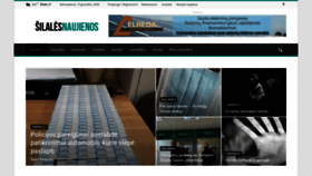 What Silalesnaujienos.lt website looked like in 2020 (3 years ago)