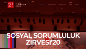 What Sosyalsorumlulukzirvesi.com website looked like in 2020 (3 years ago)
