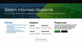 What Sia.unram.ac.id website looked like in 2020 (3 years ago)