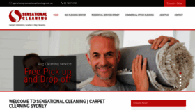 What Sensationalcarpetcleaning.com.au website looked like in 2020 (3 years ago)
