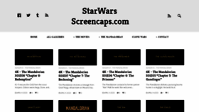 What Starwarsscreencaps.com website looked like in 2020 (3 years ago)