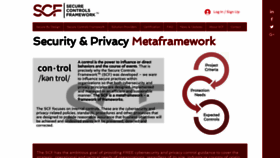 What Securecontrolsframework.com website looked like in 2020 (3 years ago)