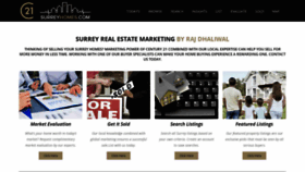 What Surreyhomes.com website looked like in 2020 (3 years ago)