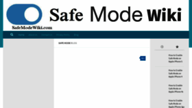 What Safemodewiki.com website looked like in 2020 (3 years ago)