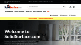 What Solidsurface.com website looked like in 2020 (3 years ago)