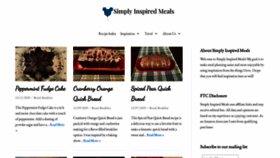 What Simplyinspiredmeals.com website looked like in 2020 (3 years ago)