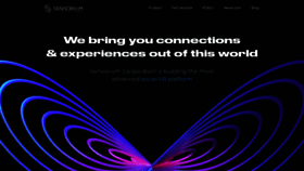 What Sensoriumxr.com website looked like in 2020 (3 years ago)