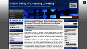 What Siliconvalleyiplicensinglaw.com website looked like in 2020 (3 years ago)