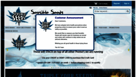 What Sensibleseeds.com website looked like in 2020 (3 years ago)
