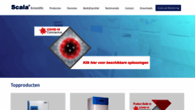 What Scala-scientific.nl website looked like in 2020 (3 years ago)