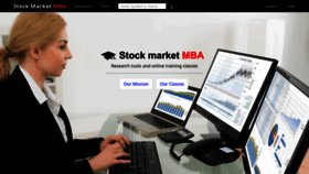 What Stockmarketmba.com website looked like in 2020 (3 years ago)