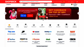 What Shopback.sg website looked like in 2020 (3 years ago)