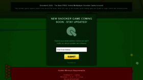 What Snookerq.com website looked like in 2020 (3 years ago)