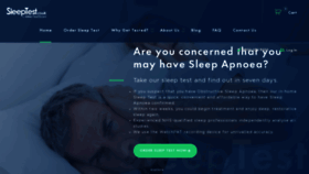 What Sleep-study.co.uk website looked like in 2020 (3 years ago)