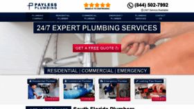 What Southflplumbers.com website looked like in 2020 (3 years ago)