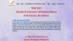 What Seoforwix.com website looked like in 2020 (3 years ago)