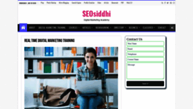 What Seosiddhi.com website looked like in 2020 (3 years ago)