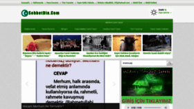 What Sohbetdin.com website looked like in 2020 (3 years ago)