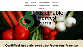 What Sustainableharvestfarm.com website looked like in 2020 (3 years ago)