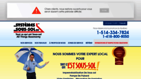 What Systemessoussolsquebec.ca website looked like in 2020 (3 years ago)