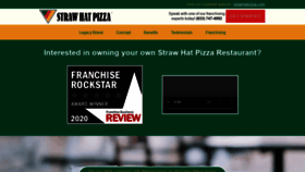 What Strawhatpizzafranchising.com website looked like in 2020 (3 years ago)