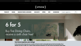 What Smow.com website looked like in 2020 (3 years ago)