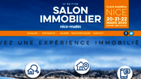 What Salon-immobilier-nice.com website looked like in 2020 (3 years ago)
