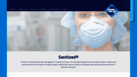 What Sanitized.com website looked like in 2020 (3 years ago)