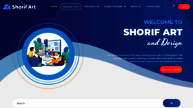 What Shorifart.com website looked like in 2020 (3 years ago)