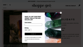 What Shoppegeo.com website looked like in 2020 (3 years ago)