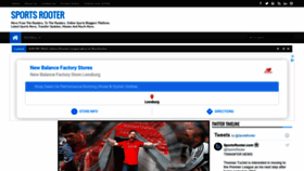 What Sportsrooter.com website looked like in 2020 (3 years ago)