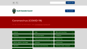 What Southtyneside.gov.uk website looked like in 2020 (3 years ago)