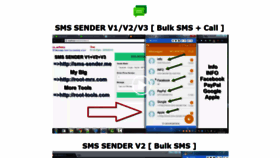 What Sms-sender.me website looked like in 2020 (3 years ago)