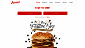 What Supermacs.ie website looked like in 2020 (3 years ago)