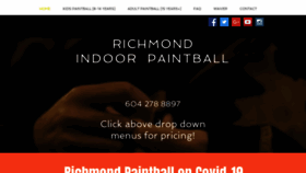 What Shockpaintball.ca website looked like in 2020 (3 years ago)